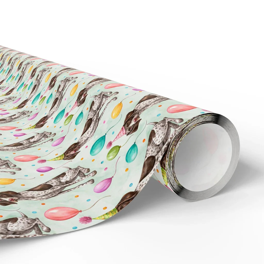 German Shorthaired Pointer Birthday Wrapping Paper — paper roll