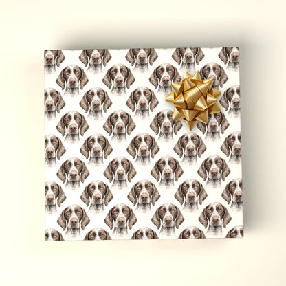 German Shorthaired Pointer Portrait Wrapping Paper — wrapped gift presentation