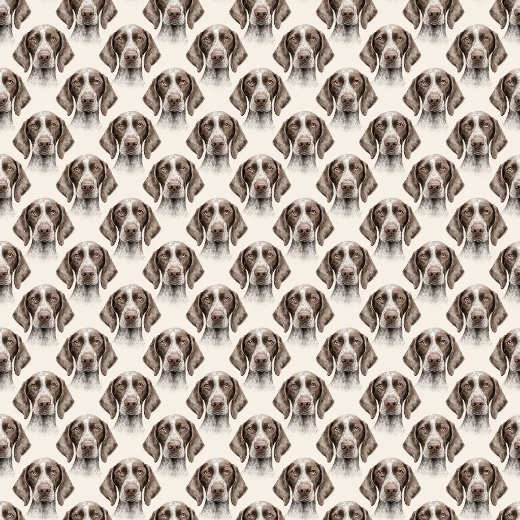German Shorthaired Pointer Portrait Wrapping Paper — repeating pattern tile