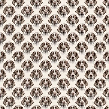German Shorthaired Pointer Portrait Wrapping Paper — repeating pattern tile