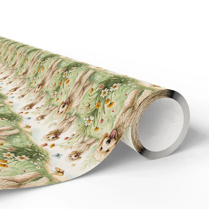 Golden Doodle Garden Wrapping Paper — paper roll