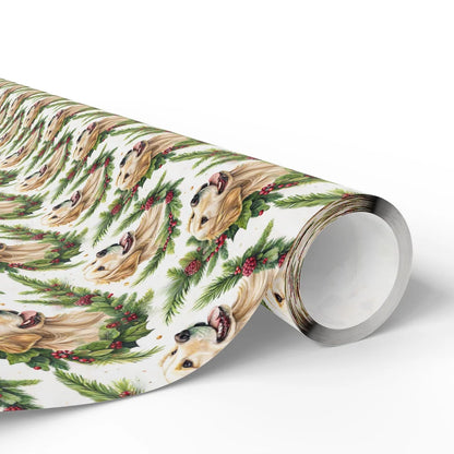 Golden Retriever Christmas Wrapping Paper — paper roll