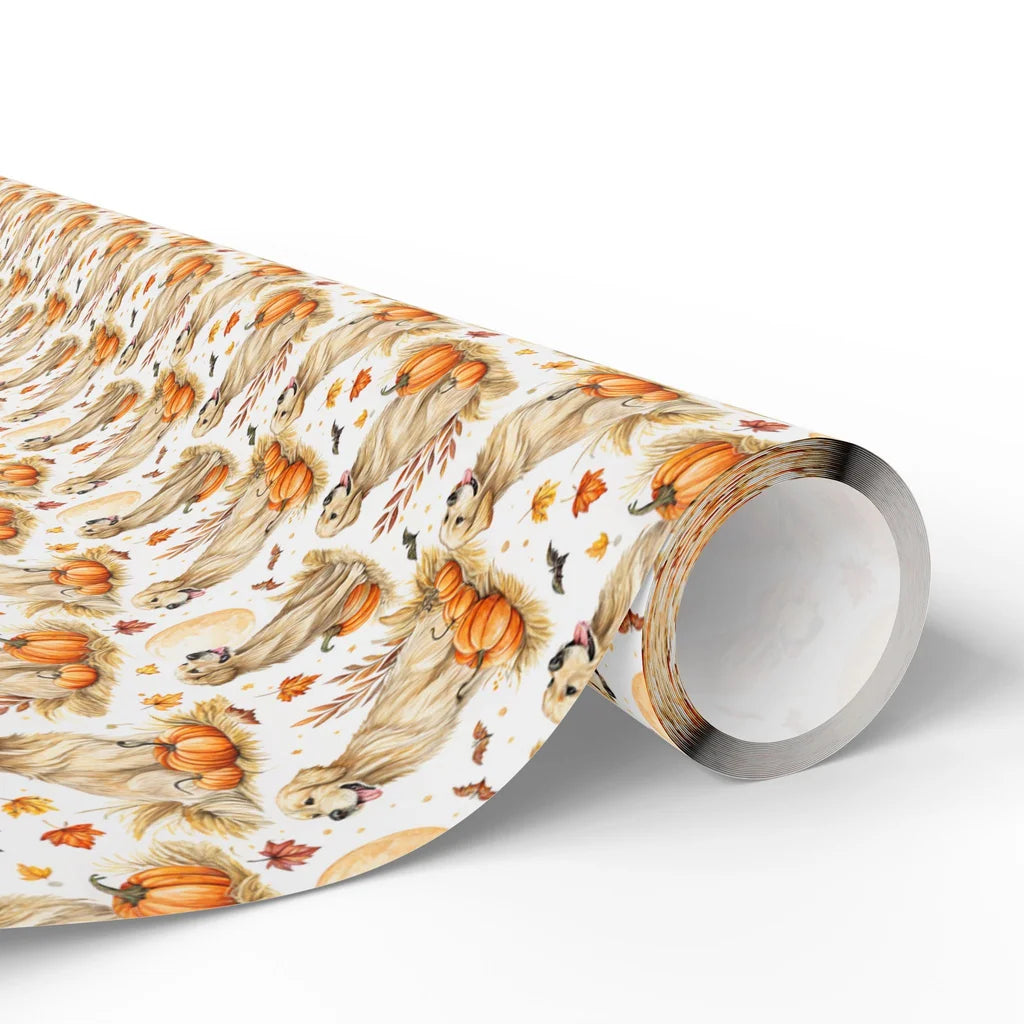 Golden Retriever Halloween Wrapping Paper — paper roll