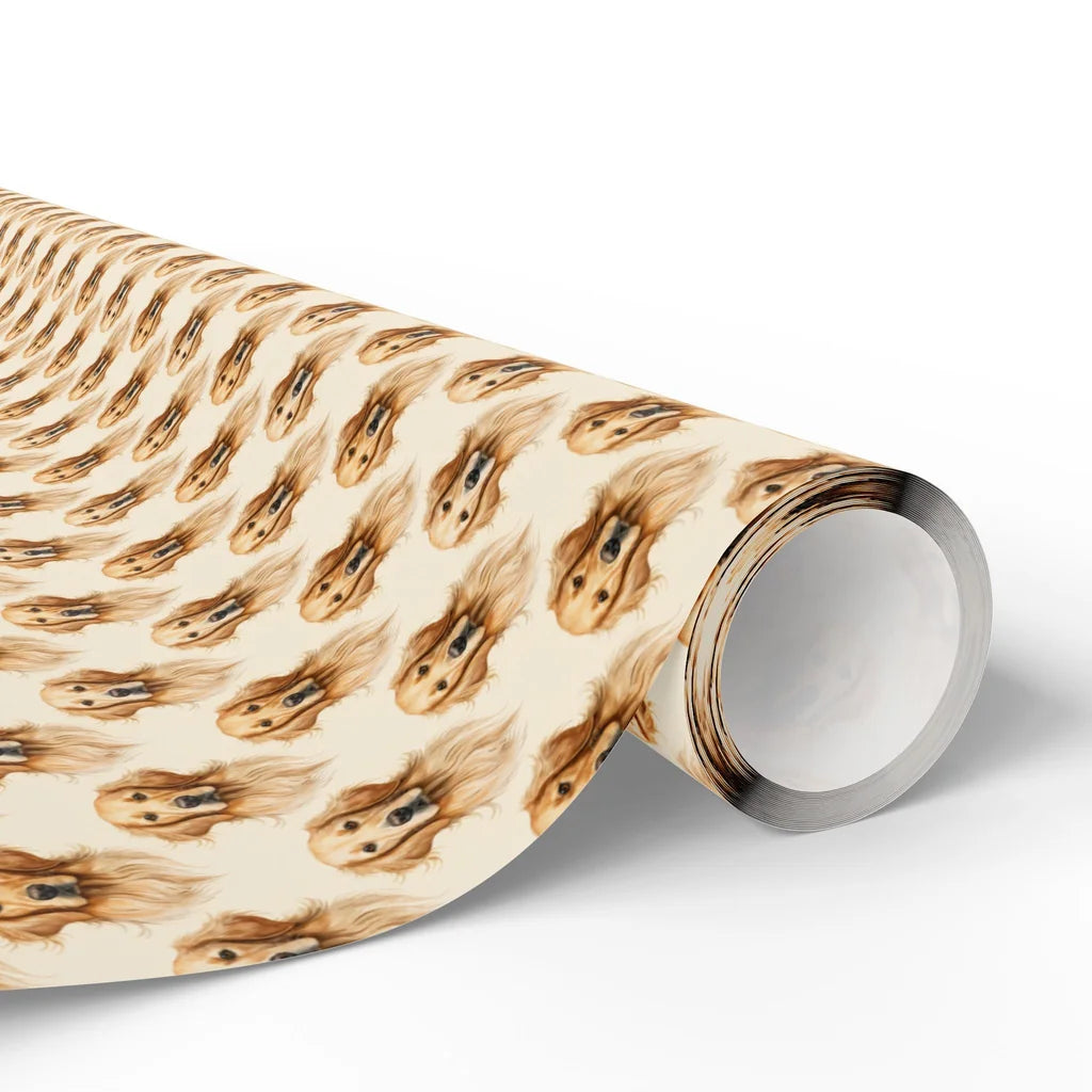 Golden Retriever Portrait Wrapping Paper — paper roll