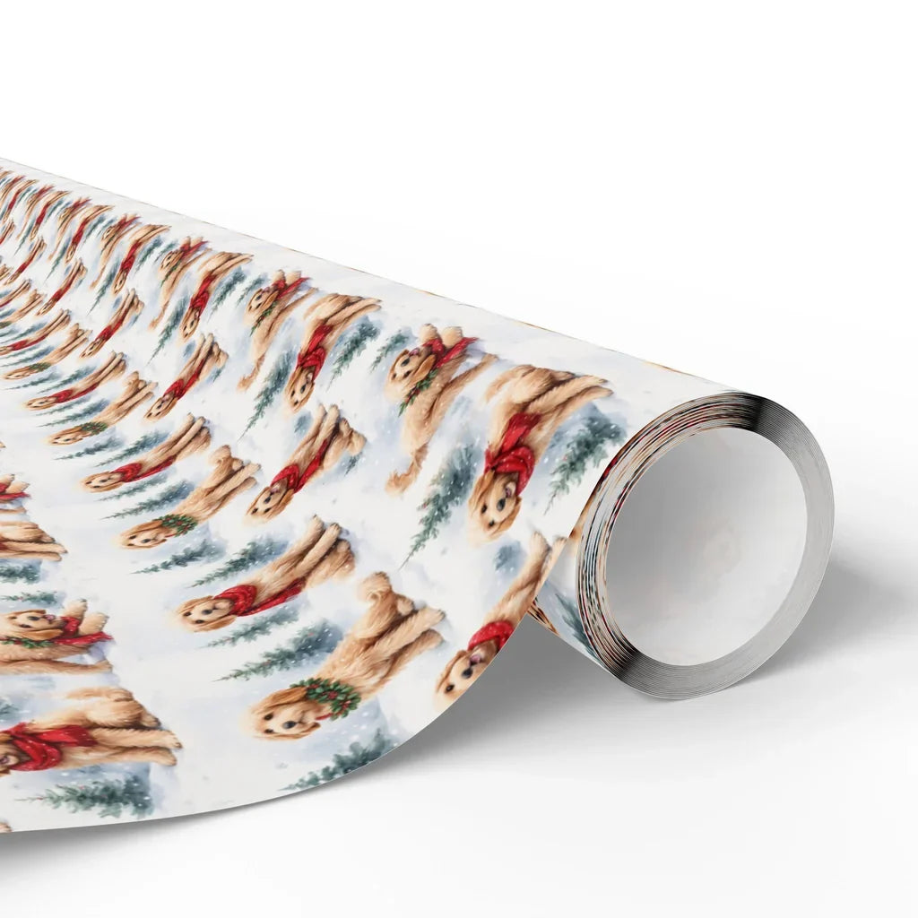 Goldendoodle Christmas Wrapping Paper — paper roll