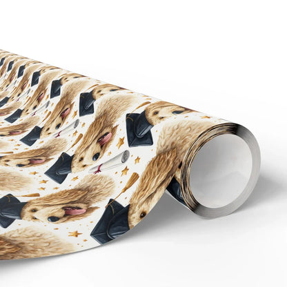Goldendoodle Graduation Wrapping Paper — paper roll