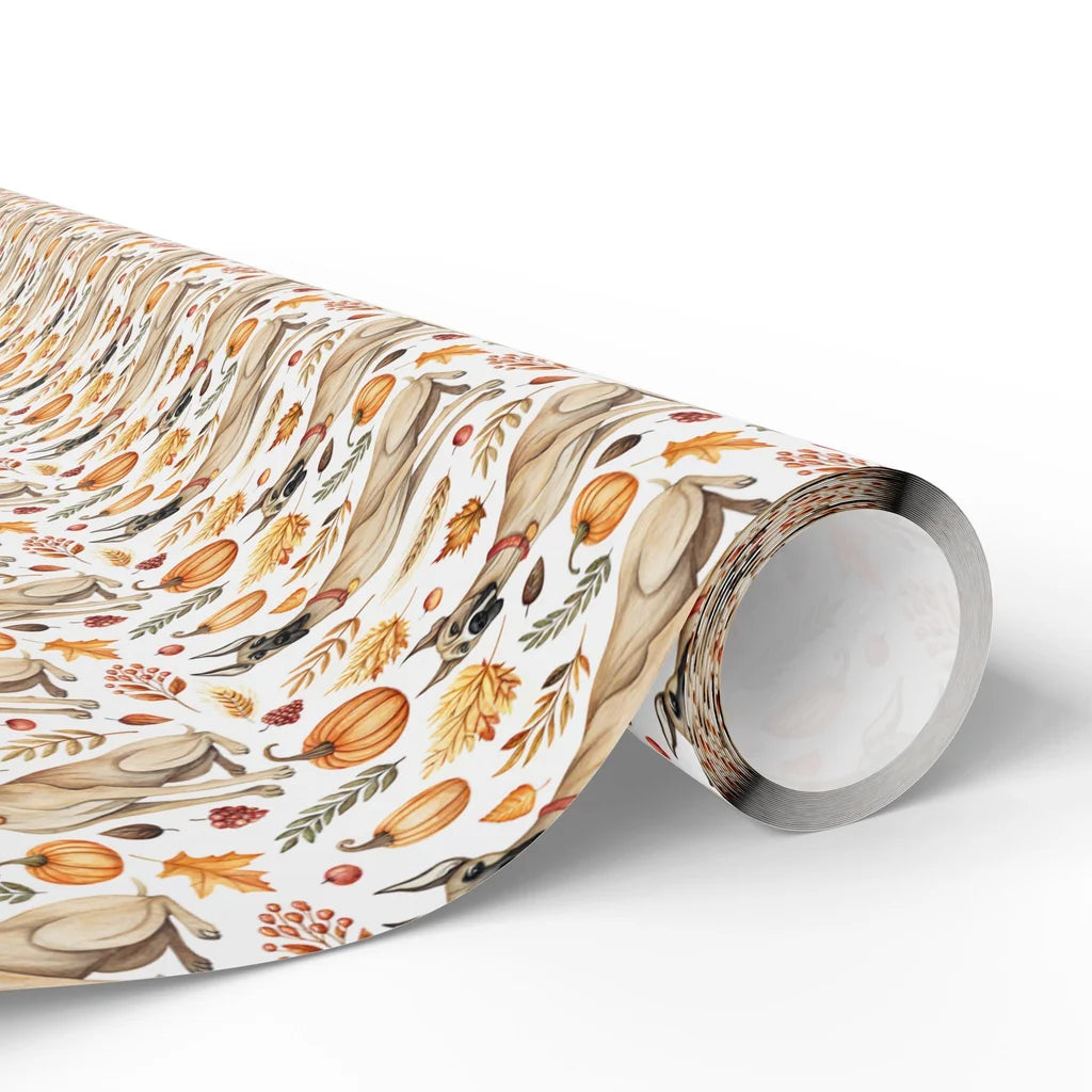 Great Dane Autumn Wrapping Paper — paper roll