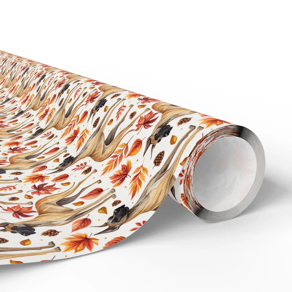Great Dane Fall Wrapping Paper — paper roll