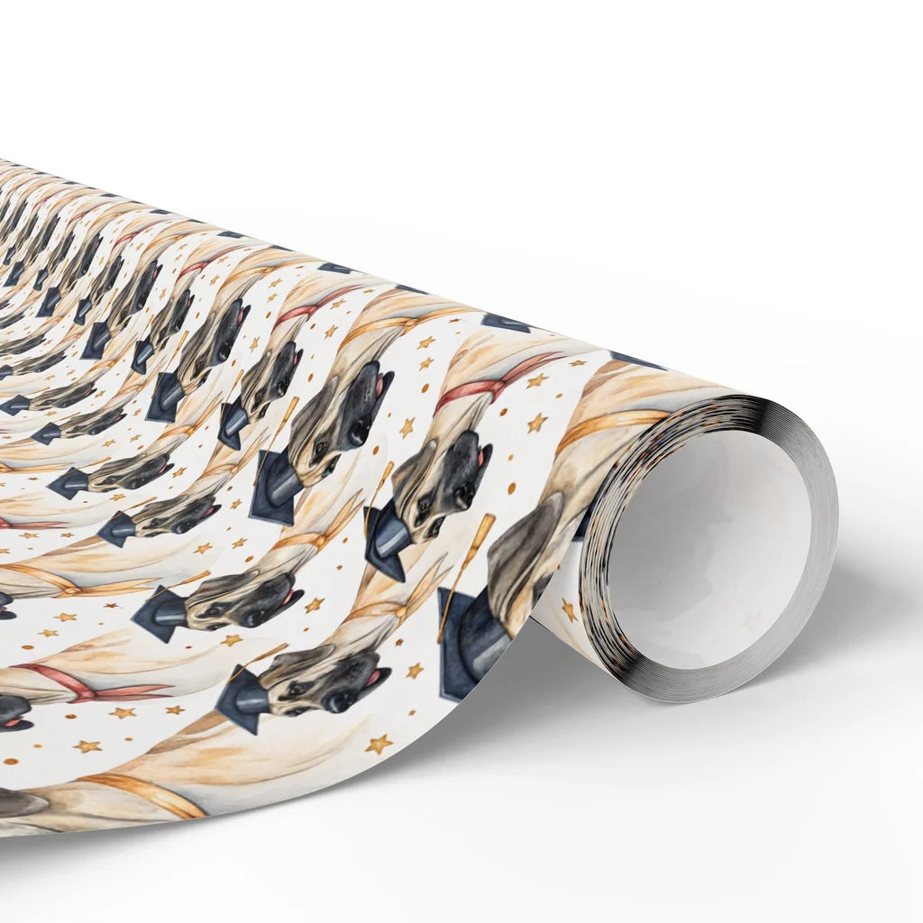 Great Dane Graduation Wrapping Paper — paper roll
