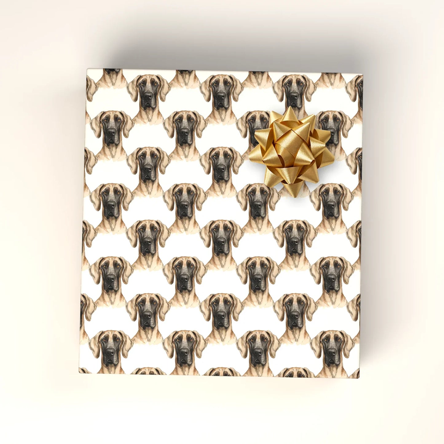 Great Dane Portrait Wrapping Paper — wrapped gift presentation