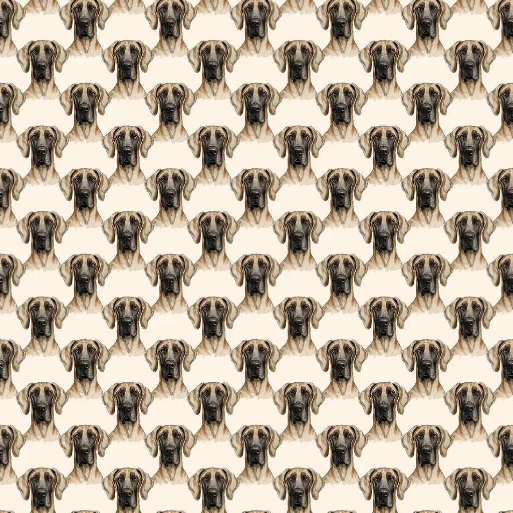 Great Dane Portrait Wrapping Paper — repeating pattern tile