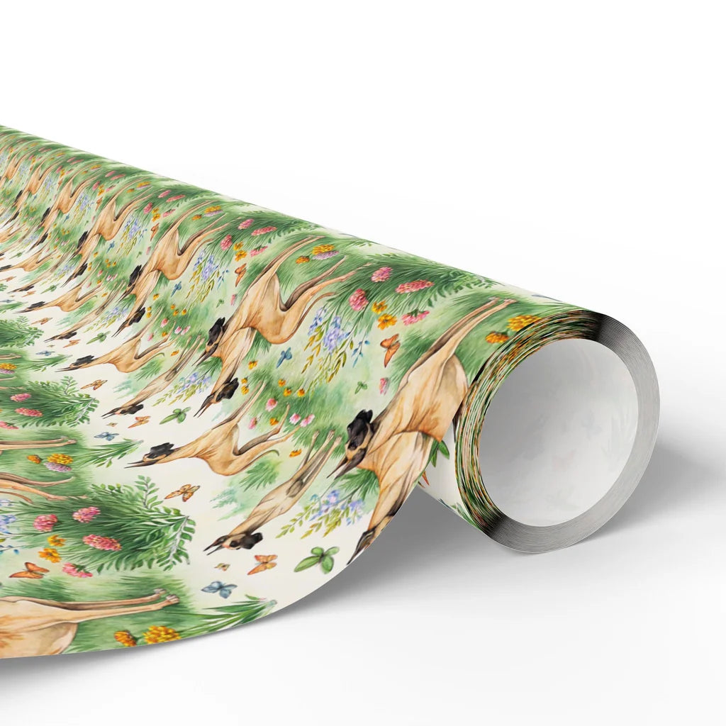 Great Dane Spring Wrapping Paper — paper roll
