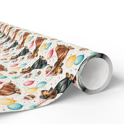 Happy Birthday Dachshund Wrapping Paper — paper roll