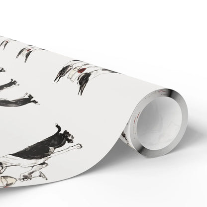 Happy Hour Boston Terrier Wrapping Paper — paper roll