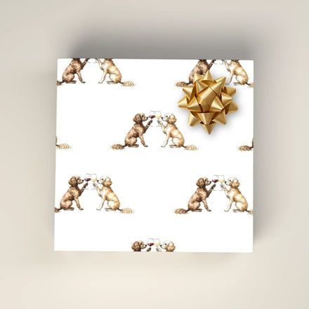 Happy Hour Cavapoo Wrapping Paper