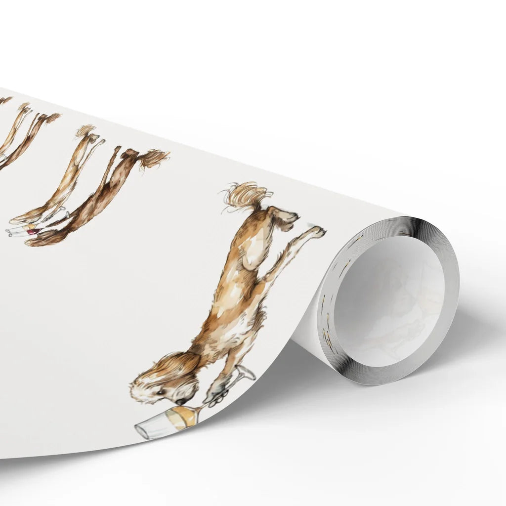 Happy Hour Cavapoo Wrapping Paper — paper roll