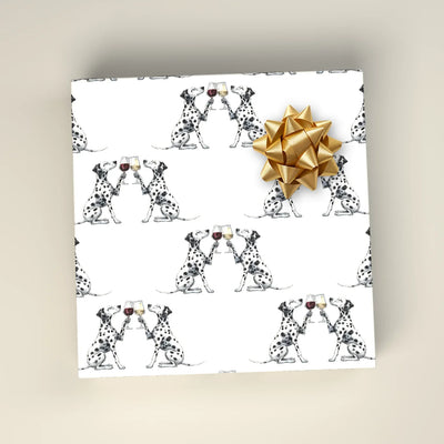 Happy Hour Dalmatian Wrapping Paper