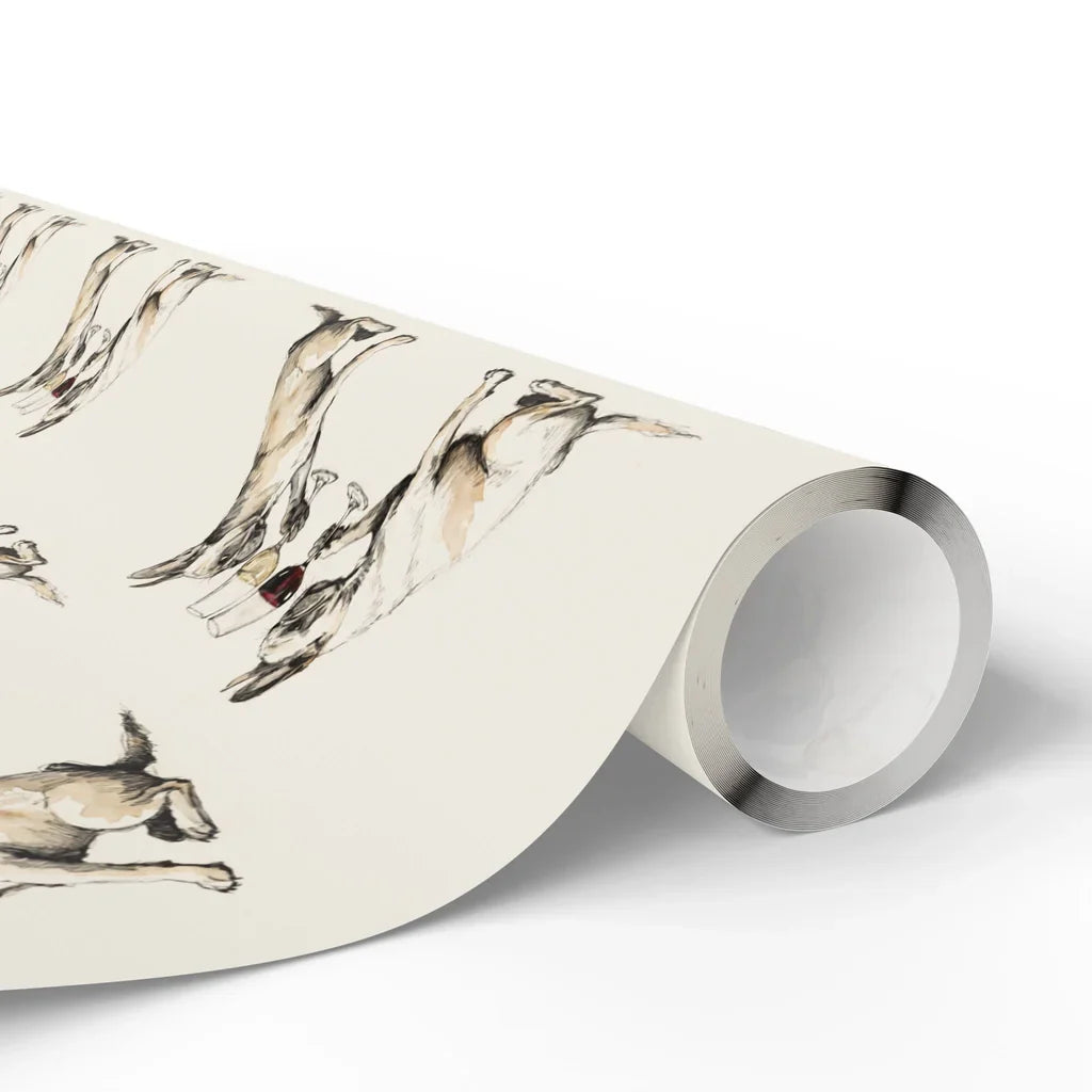 Happy Hour French Bulldog Wrapping Paper — paper roll