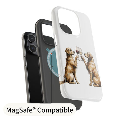 Happy Hour Golden Retriever Phone Case MagSafe layers