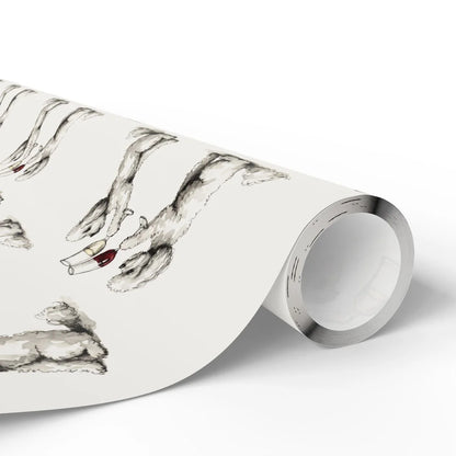 Happy Hour Maltipoo Wrapping Paper — paper roll