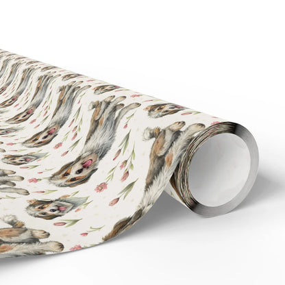Havanese Floral Wrapping Paper — paper roll