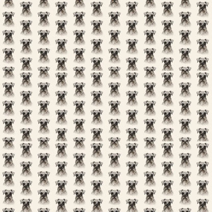 Miniature Schnauzer Portrait Wrapping Paper — repeating pattern tile
