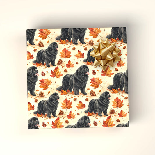 Newfoundland Autumn Wrapping Paper — wrapped gift presentation
