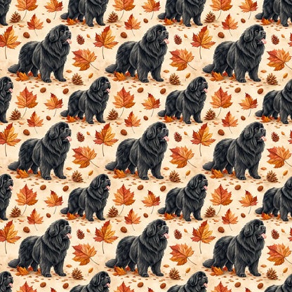 Newfoundland Autumn Wrapping Paper — repeating pattern tile
