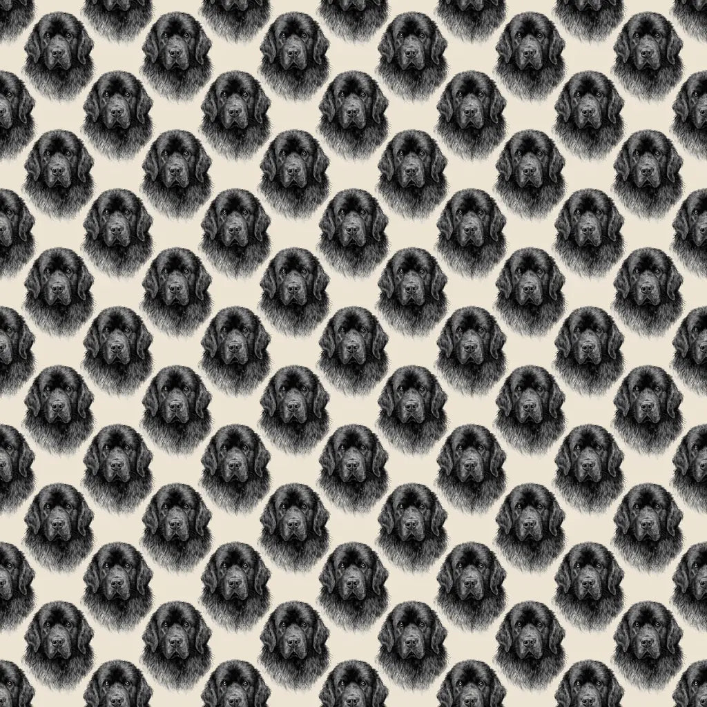 Newfoundland Portrait Wrapping Paper — repeating pattern tile