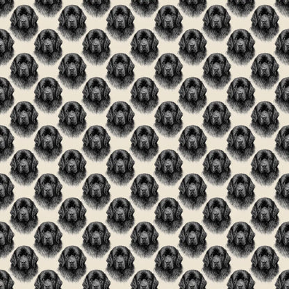 Newfoundland Portrait Wrapping Paper — repeating pattern tile