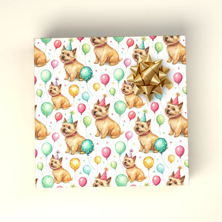 Norwich Terrier Birthday Wrapping Paper