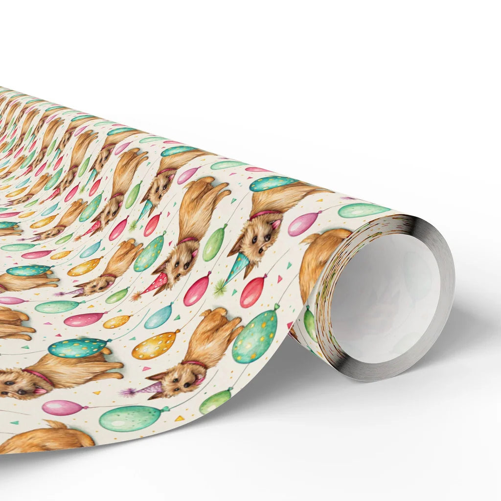 Norwich Terrier Birthday Wrapping Paper — paper roll