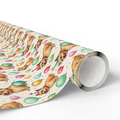 Norwich Terrier Birthday Wrapping Paper — paper roll