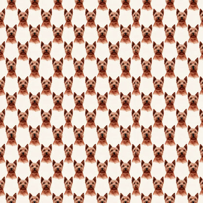 Norwich Terrier Portrait Wrapping Paper — repeating pattern tile