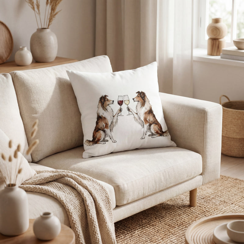 Sheltie throw pillow