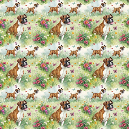 Boxer Spring Garden Wrapping Paper — repeating pattern tile