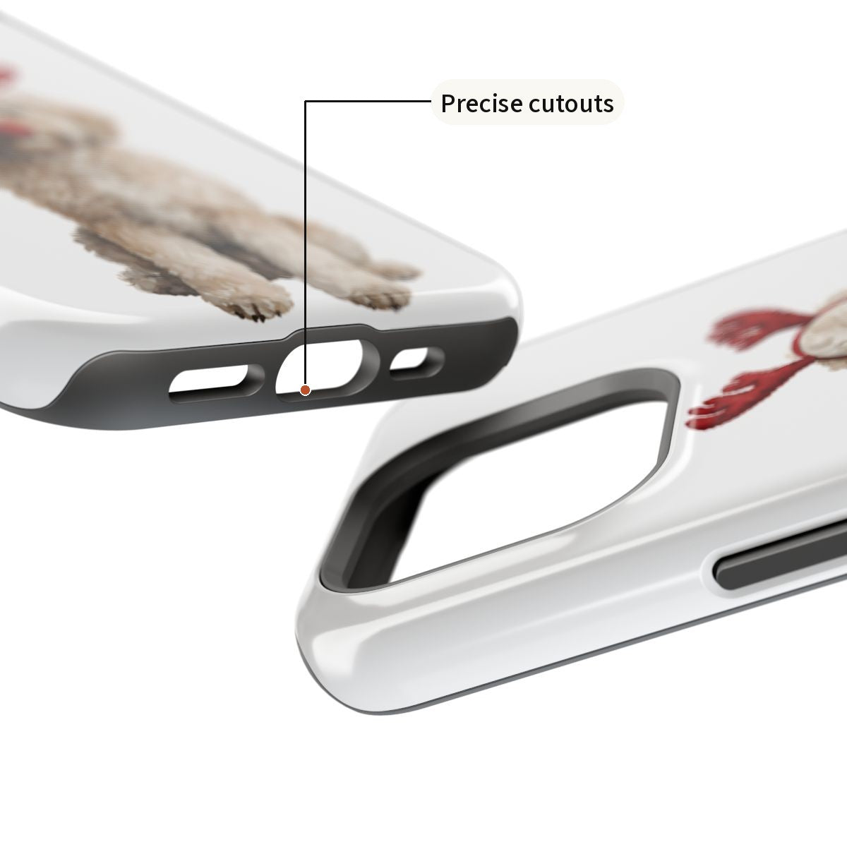 Reindog Goldendoodle Phone Case side detail