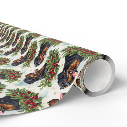 Rottweiler Christmas Wrapping Paper — paper roll