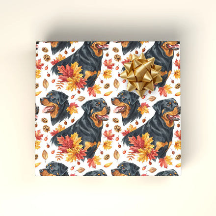 Rottweiler Autumn Wrapping Paper