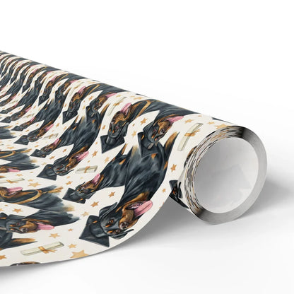 Rottweiler Graduation Wrapping Paper — paper roll