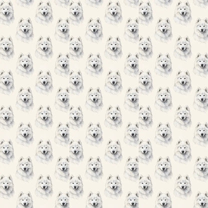 Samoyed Portrait Wrapping Paper — repeating pattern tile