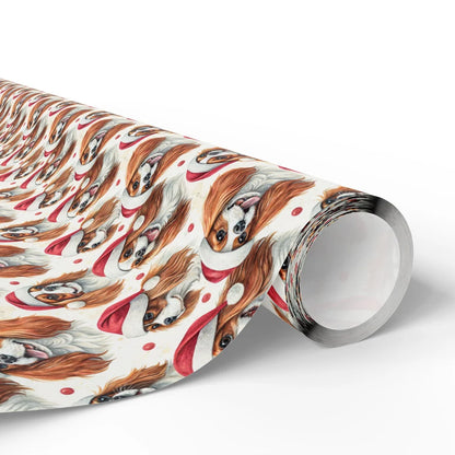 Santa Paws: Cavalier King Charles Spaniel Christmas Wrapping Paper — paper roll