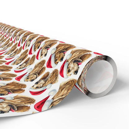 Santa Paws: Cocker Spaniel Christmas Wrapping Paper — paper roll