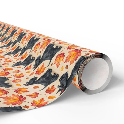Scottish Terrier Autumn Wrapping Paper — paper roll
