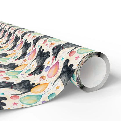 Scottish Terrier Birthday Wrapping Paper — paper roll