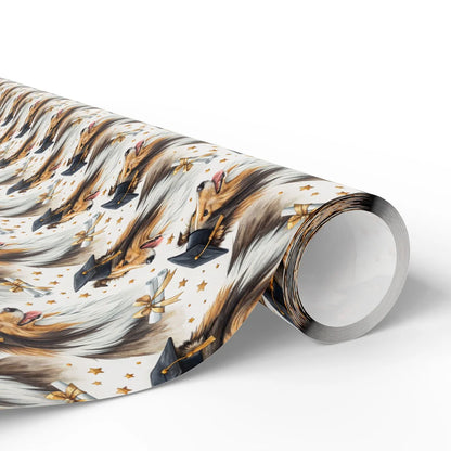 Sheltie Graduation Wrapping Paper — paper roll
