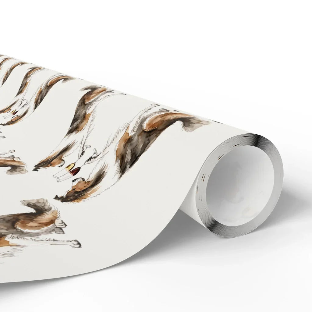 Sheltie Happy Hour Wrapping Paper — paper roll
