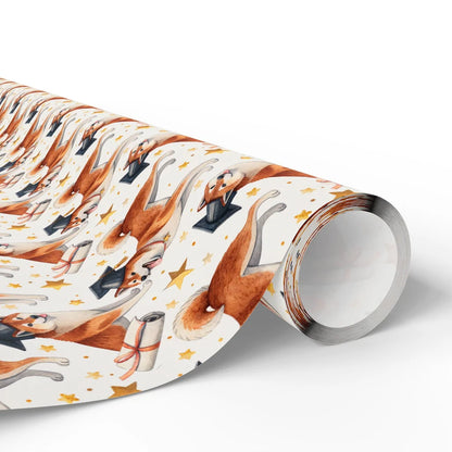 Shiba Inu Graduation Wrapping Paper — paper roll