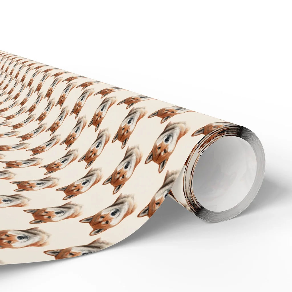 Shiba Inu Portrait Wrapping Paper — paper roll