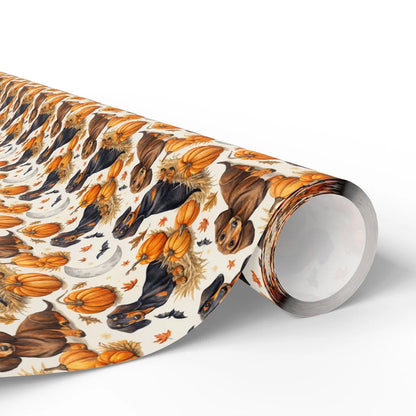 Spooky Dachshund Halloween Wrapping Paper — paper roll